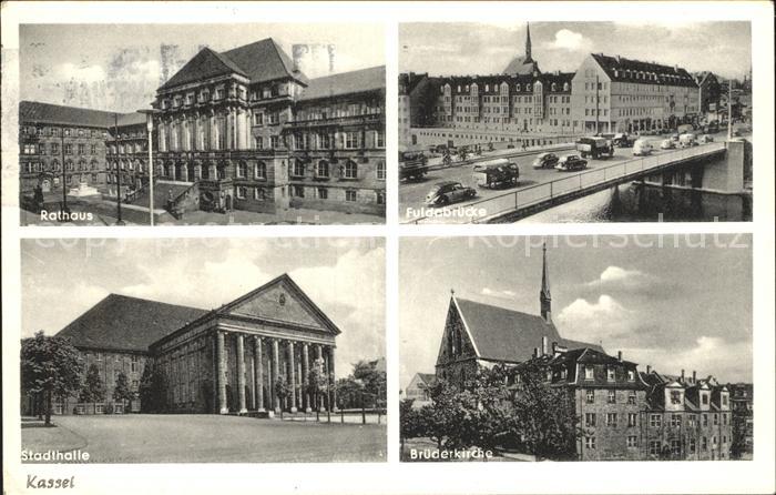 KAssEL  CITY Rathaus Fuldabruecke Bruederkirche Stadthalle