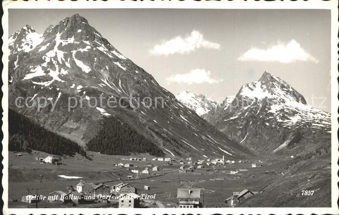 Galtuer Tirol mit Ballun und Gorfenspitze