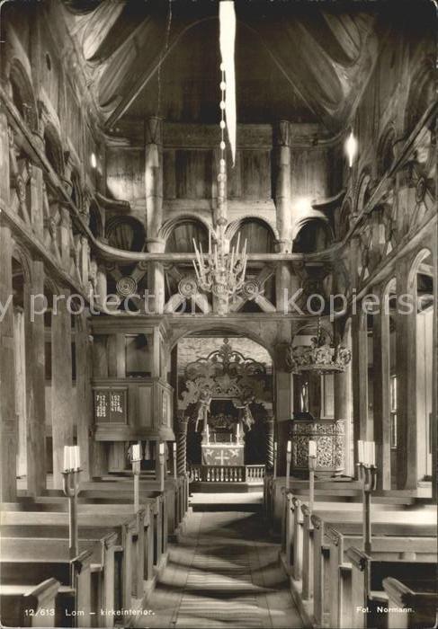 Norwegen Norge Kirche innen