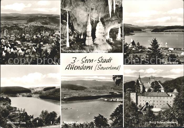 Attendorn 3-Seen-Stadt Tropfsteinhoehle Listersee Burg-Schnellenberg