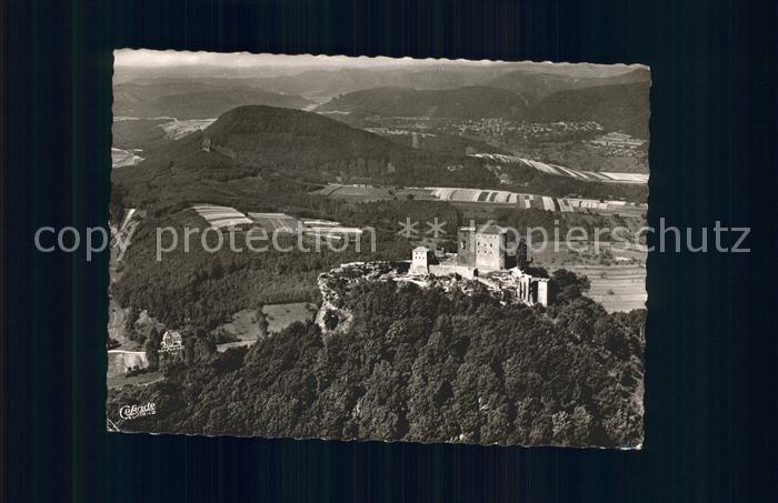 Annweiler Trifels Fliegeraufnahme Reichsburg mit Kurhaus