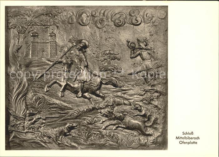 Mittelbiberach Schloss Ofenplatte