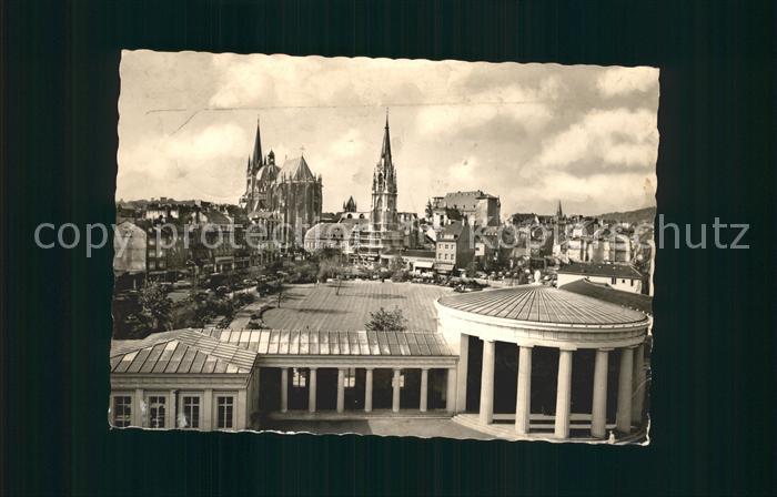 Aachen Elisenbrunnen und Dom