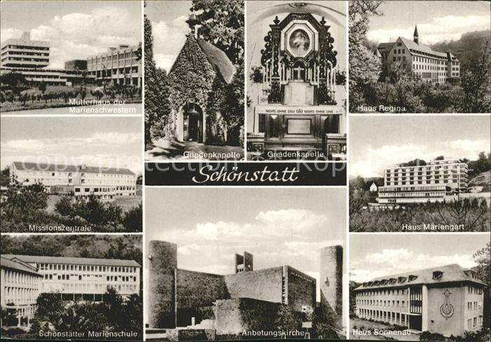 Schoenstatt Vallendar Gnadenkapelle Hauser Regina Mariengart Sonnenau Marienschu