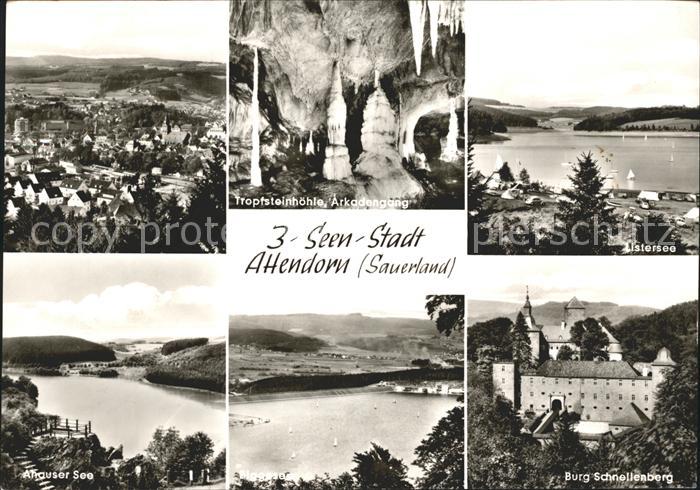 Attendorn 3-Seenstadt Listersee Ahauser-See Burg-Schnellenberg