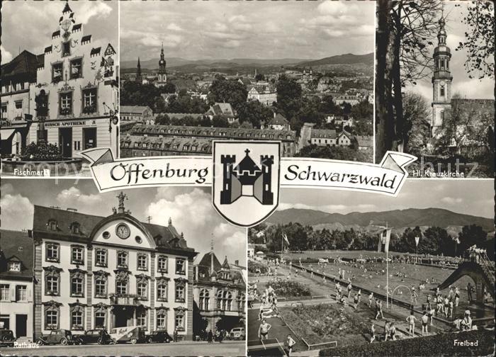 Offenburg Freibad Fischmarkt Kreuzkirche