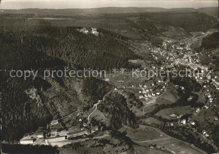 Wildbad Schwarzwald Fliegeraufnahme Hotel Quellenhof