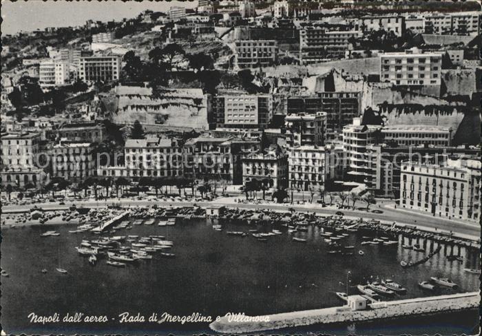 Napoli Neapel Fliegeraufnahme Hafen