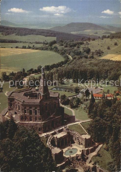 Wilhelmshoehe Kassel Fliegeraufnahme Oktogen mit Herkules