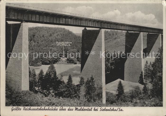Siebenlehn Reichsautobahnbruecke ueber Muldental