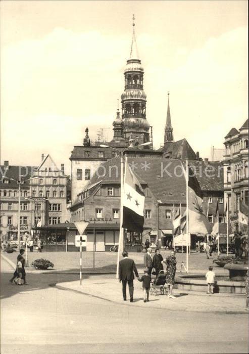 Zwickau Sachsen Markt mit Dom