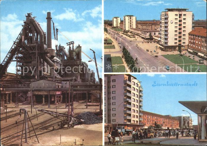 Eisenhuettenstadt Fabrik und Hochhaeuser