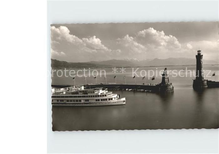 Motorschiffe Allgäu Lindau Bodensee Hafen