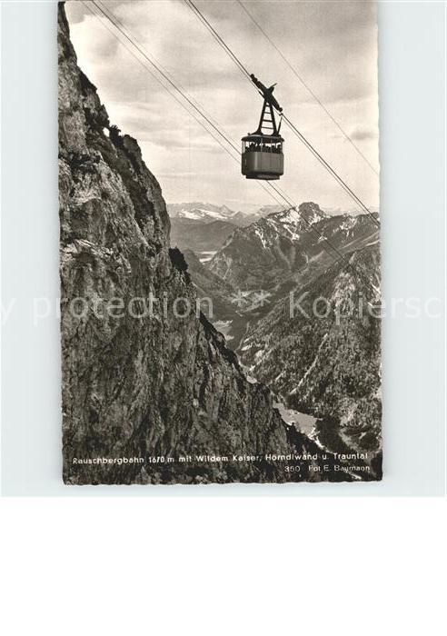 Seilbahn Rauschberg Wilder Kaiser Hoerndlwand Trauntal