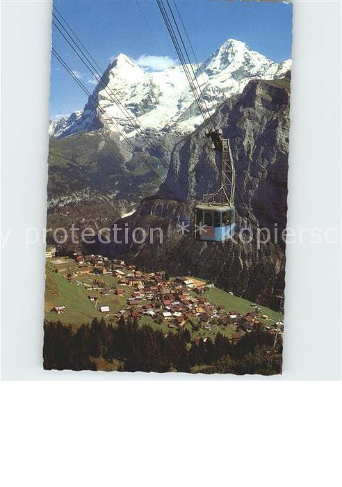 Seilbahn Schilthorn Muerren Eiger Moench