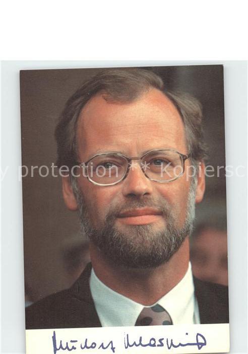 Politiker Rudolf Scharping Autogramm