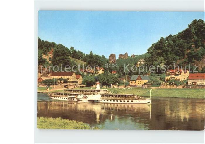 Dampfer Seitenrad Dresden Rathen Talwaechter Lokomotive Lamm