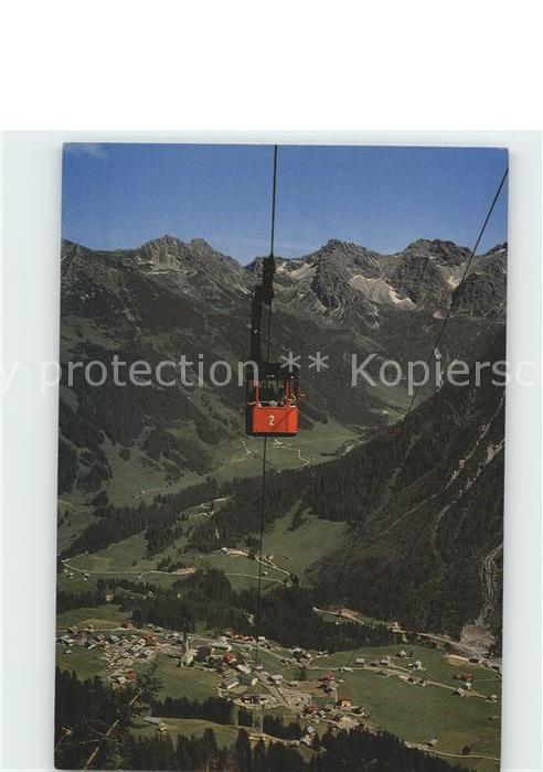 Seilbahn Walmendingerhorn Kleinwalsertal Mittelberg Wildental