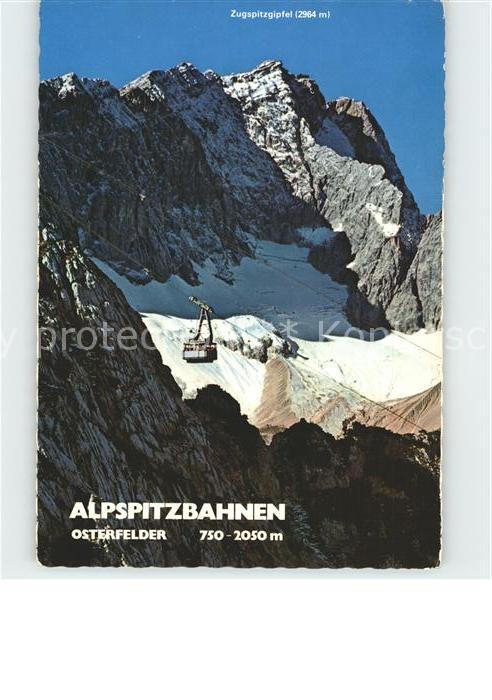 Seilbahn Alpspitz Garmisch-Osterfelder Hoellentalgletscher Zugspitze