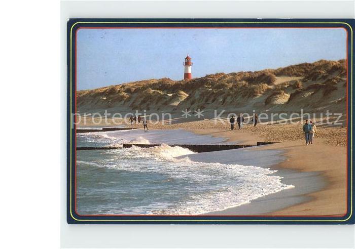 Leuchtturm Lighthouse Insel Sylt Ellenbogen