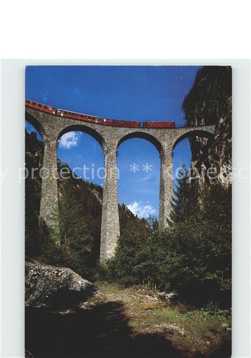 Viadukte Viaduc Landwasserviadukt Rhaetische Bahn Filisur