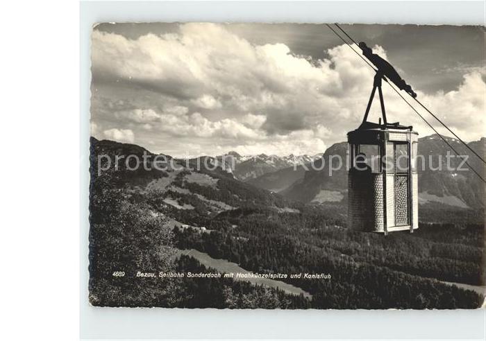 Seilbahn Sonderdach Bezau Hochkuenzelspitze Kanisfluh