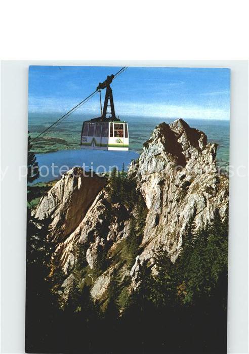 Seilbahn Tegelberg Schwangau-Fuessen Gelbe Wand Bannwaldsee