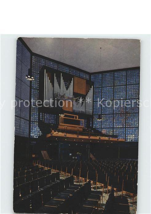 Kirchenorgel Kaiser-Wilhelm-Gedaechtniskirche Berlin Schuke-Orgel
