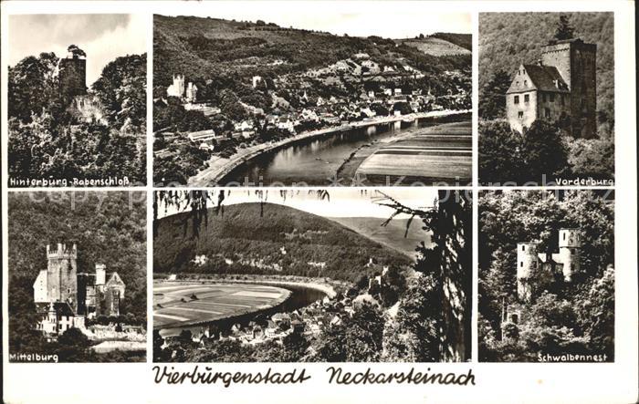 Neckarsteinach Vorderburg Schwalbennest Mittelburg Robenschloss