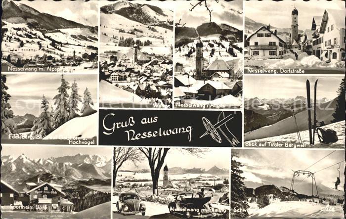 Nesselwang Allgaeu Bayern Alpspitze Edelsberg Hochvogel Sportheim