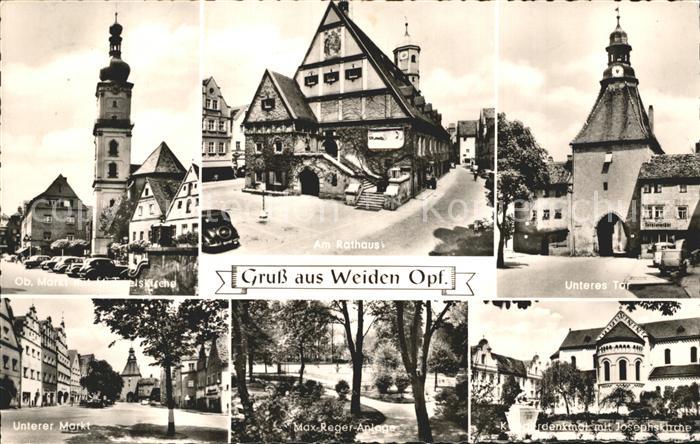 Weiden Oberpfalz Rathaus Unteres Tor Max Reger Anlage Untere Markt