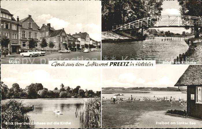 Preetz Holstein Markt Bruecke Kirchsee Freibad Lanker See