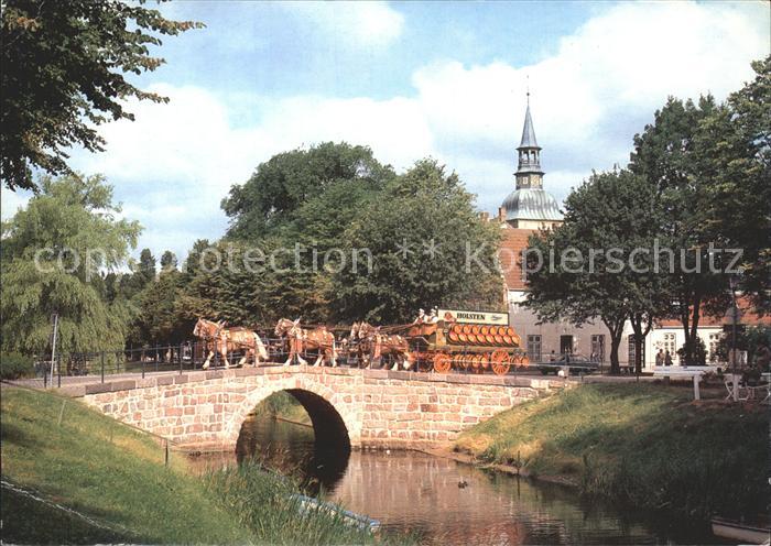 Friedrichstadt Eider Bruecke Pferdekutsche