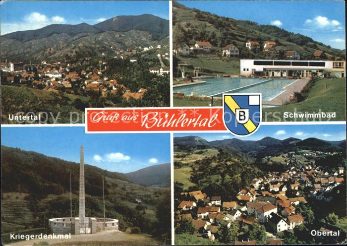 Buehlertal Untertal Kriegerdenkmal Schwimmbad