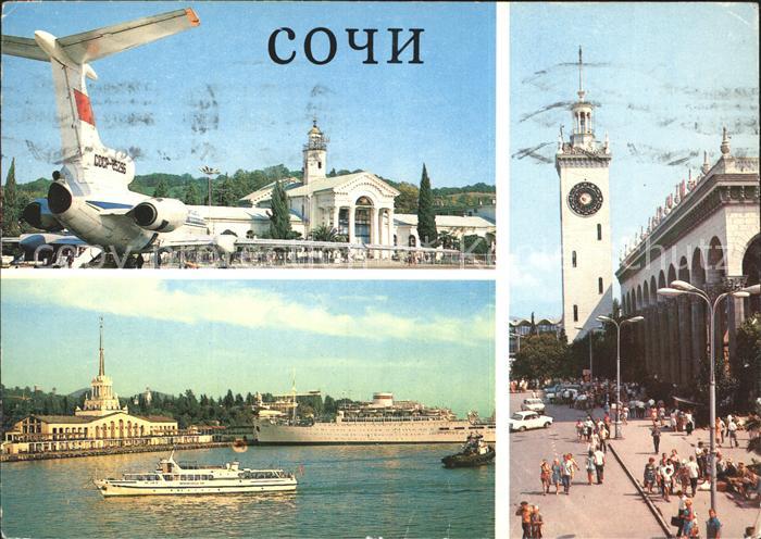 Sotschi Hafen Bahnhof Flughafen