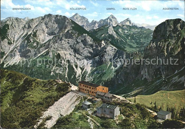 Pfronten Ostallgaeu Bayern Ostlerhuette Breitenberggipfel Brentenjoch Koellespit
