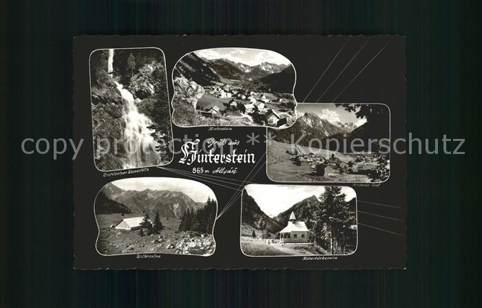 Hinterstein Bad Hindelang Zipfelsalper Wasserfaelle Willersalpe Huberturskapelle