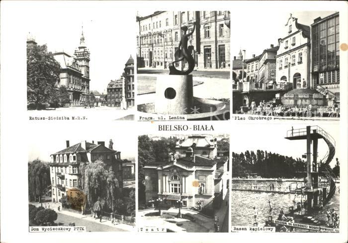 Bielsko-Biala Rathaus Leninstrasse Chrobrego Schwimmbad