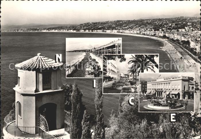 Nice Alpes Maritimes Strand Brunnen