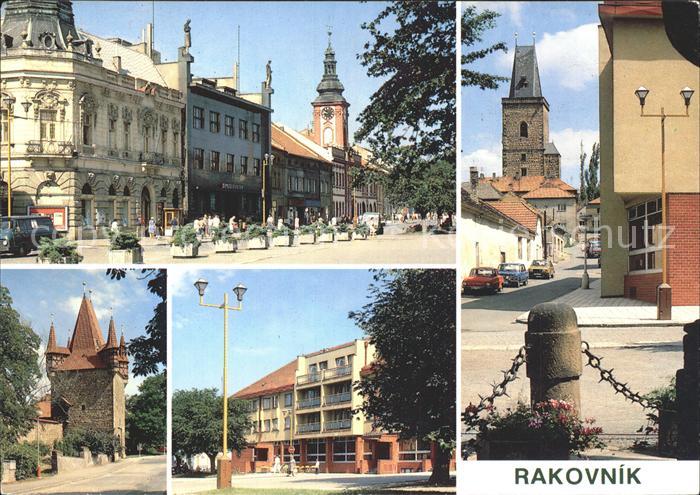 Rakovnik Husovo namesti Vysoka brana Prazska brana