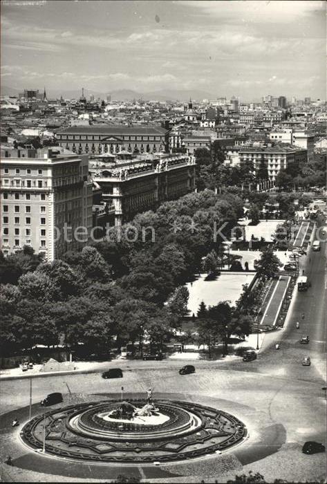 Madrid Spain Neptuno Paseo Predo