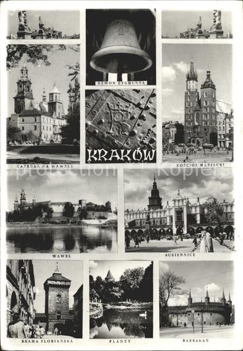 Krakow Krakau Dzwon Zygmunta Barbakan Brama Florianska