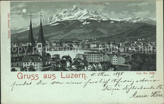Luzern LU mit Pilatus