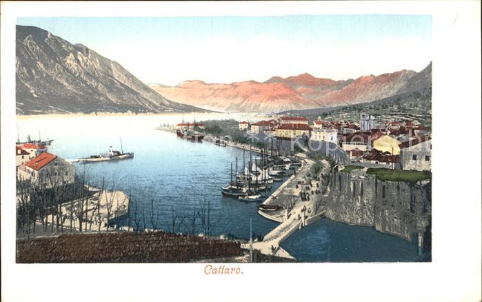 Cattaro Kotor Hafenpartie