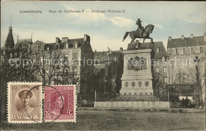 LUXEMBOURG  Luxemburg Denkmal Wilhelm II