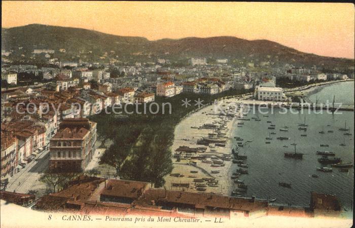 Cannes Alpes-Maritimes Panorama pris du Mont Chevalier
