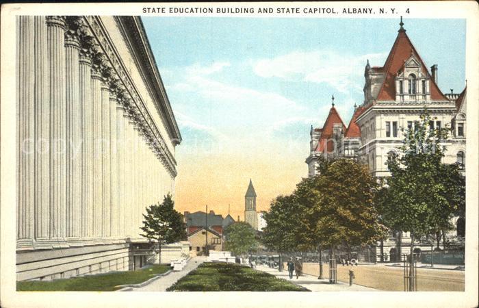 Albany New York State Education Building and State Capitol