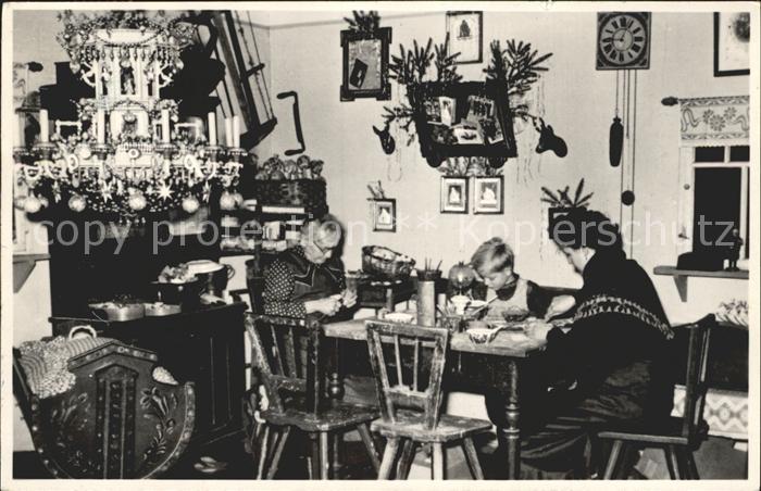 Seiffen Erzgebirge Stube eines Spielzeugmachers