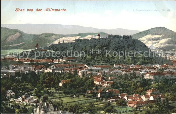 Graz Steiermark Blick von der Hilmwarte