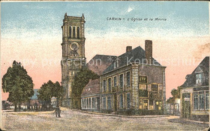 Carvin Eglise et la Mairie